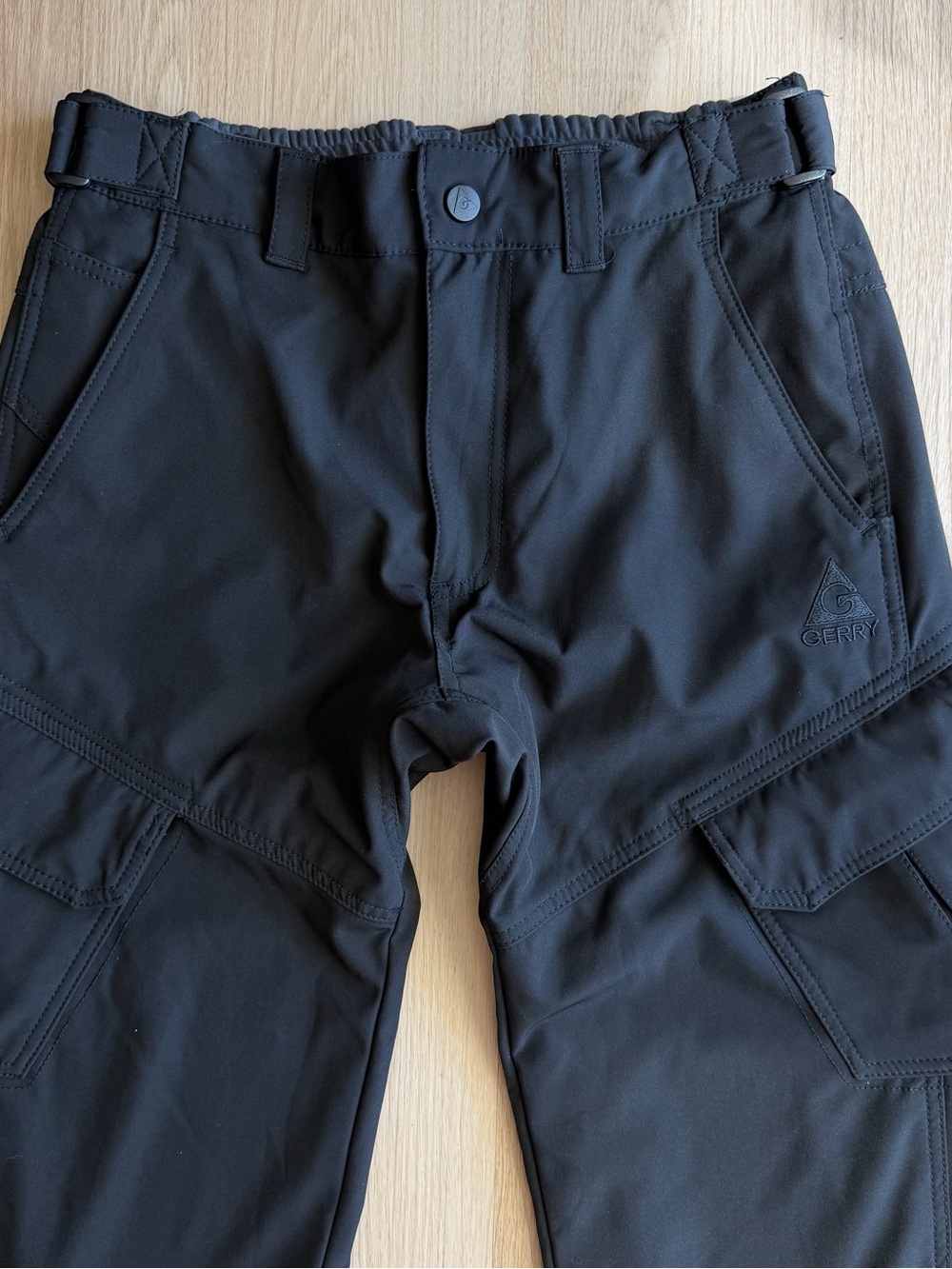 Gerry Weber Men's Black Cargo Trousers with Utility Pockets Size M